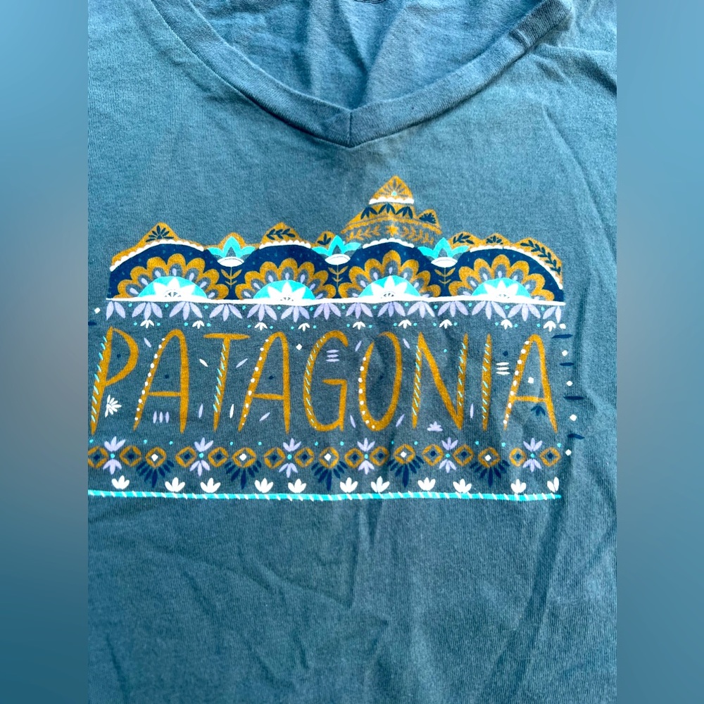 Patagonia tee! **so sorry for the wrinkles🥲 never wore! Wonderful condition XS
